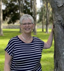 Karen Haines spiritual director with Tree