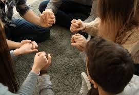 Group spiritual direction - praying hands
